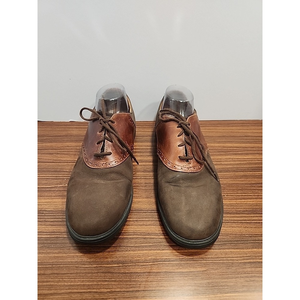 GH Bass &‎ Co Saddle Oxford Men 9.5M Brown Leather Shoes 5762